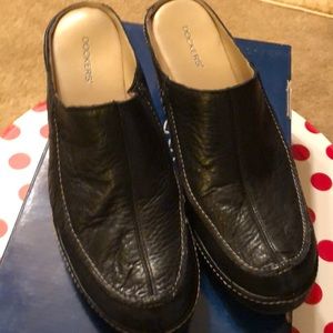 Docker leather clogs/mules